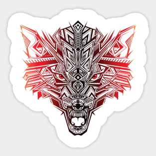 Wolf Head Sticker